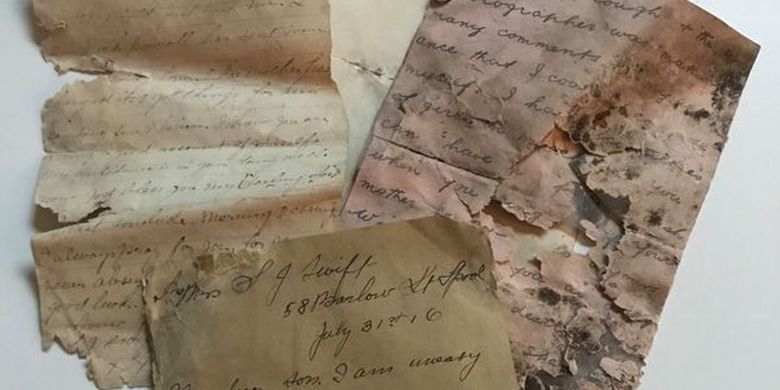 Inilah surat yang ditujukan kepada seorang prajurit Inggris era Perang Dunia I, yang ditemukan 100 tahun kemudian di Perancis.