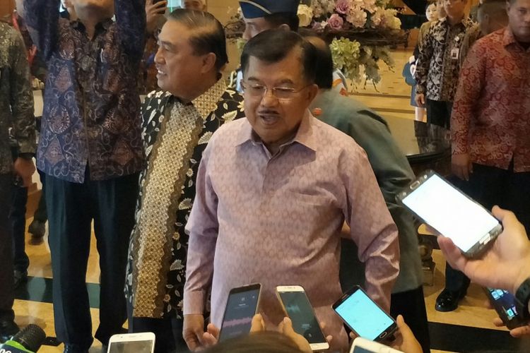 Wakil Presiden Jusuf Kalla di Hitam Aryaduta, Jakarta, Senin (26/2?2018)