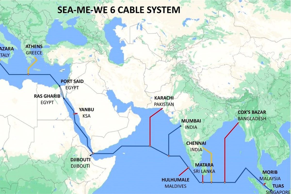 Telin bersama konsorsium SEA-ME-WE 6 memulai kontruksi kabel laut internasional sepanjang 19.200 km menghubungkan Asia Tenggara hingga Eropa Barat.