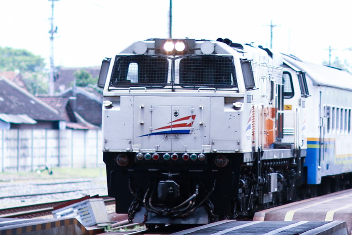 Ilustrasi kereta api.