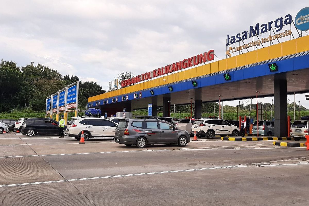 Gerbang Tol Kalikangkung Semarang, Jateng, Kamis (28/4/2022)