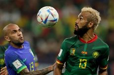 HT Kamerun Vs Brasil 0-0: Dani Alves Ukir Sejarah, Lapis Dua Tim Samba Buntu