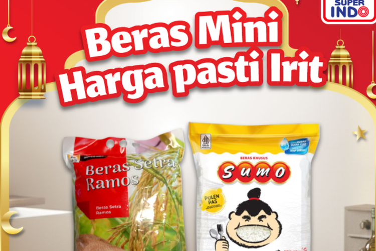 Promo Superindo 2 Mei 2026, Beras Premium 5 Kg Harga Hemat Mulai Rp 70.000-an