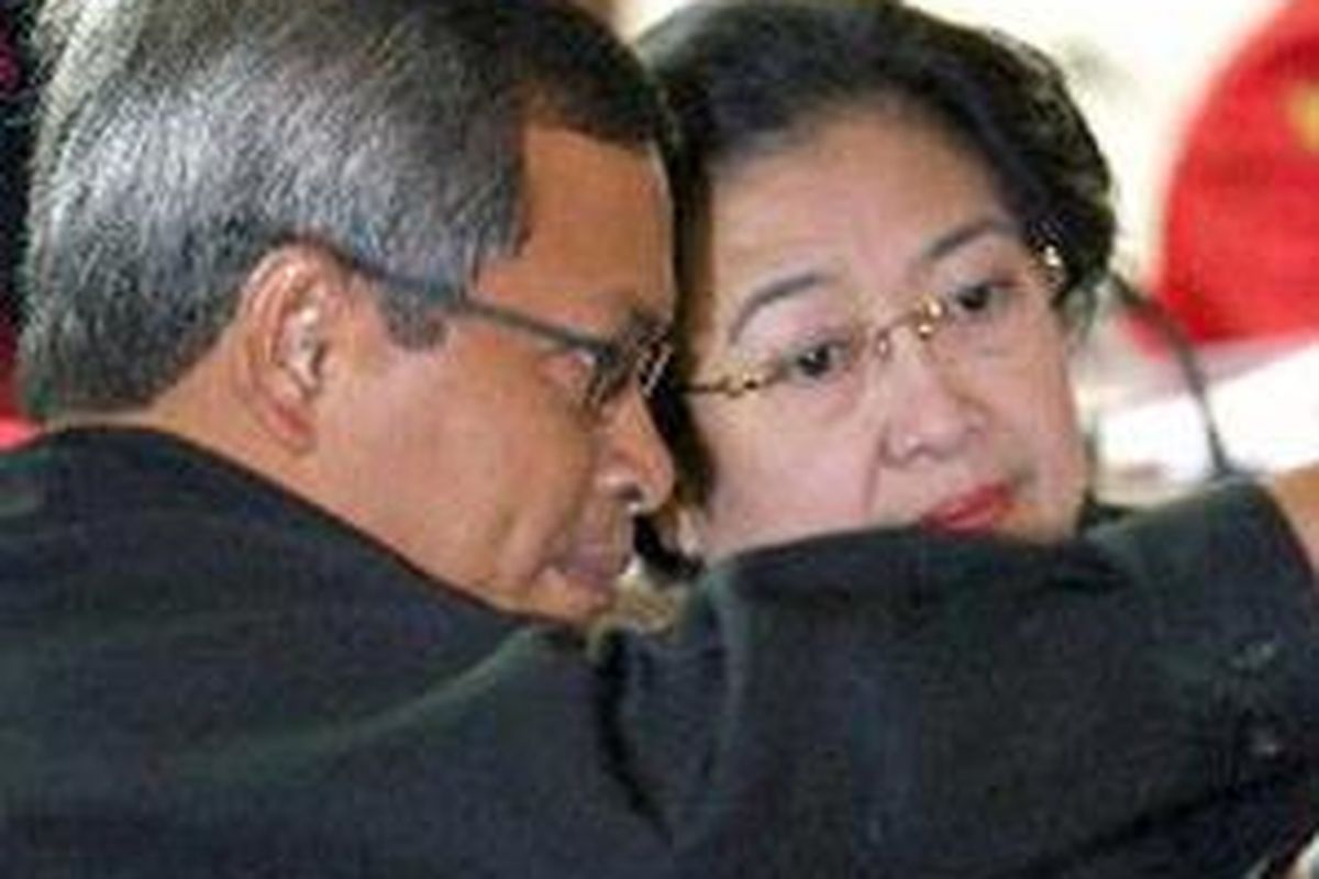 Ketua Umum PDIP Megawati Soekarnoputri dan Sekjen PDIP Pramono Anung.