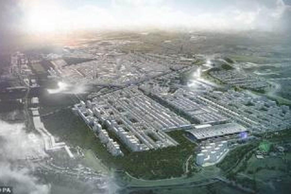 Proposal desain Heathrow City, London.