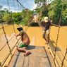 Dari Dulu Cuma Diukur, Jembatan Gantung Merangin Tak Kunjung Dibangun Permanen