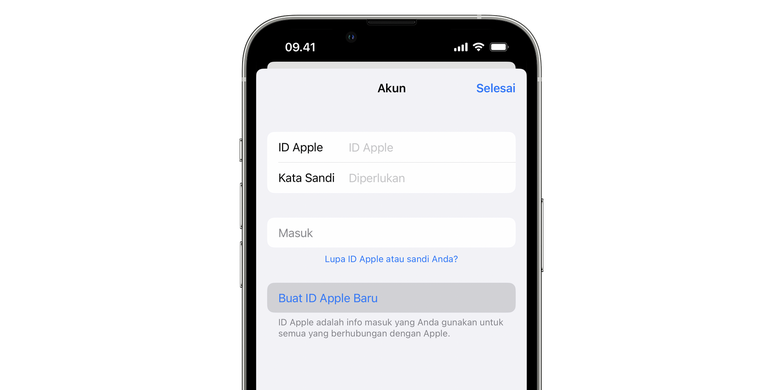 Cara buat apple deals id