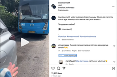 Video Wanita Curhat ke Warganet gara-gara Terjebak di Busway
