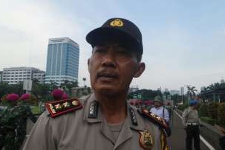 Kepala Pengamanan Objek DPR sekaligus Kapolres Metro Tanah Abang, AKBP Suwarno di Kompleks Parlemen, Senayan, Jakarta, Jumat (4/11/2016)