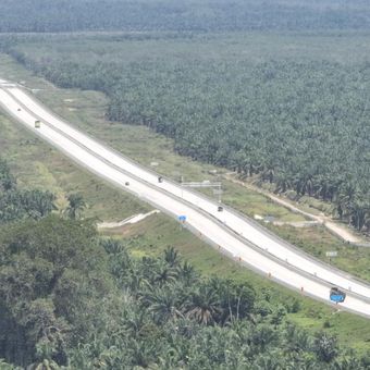 Jalan Tol Trans Sumatera jelang mudik Lebaran 2026