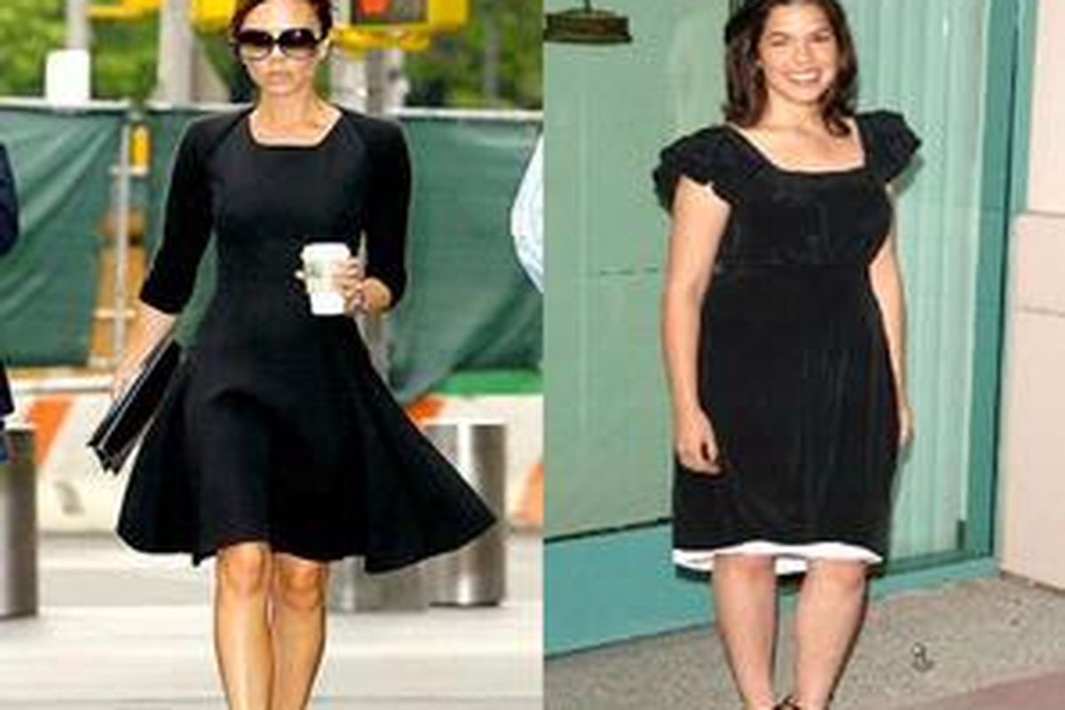 Untuk yang bertubuh besar, kenakan LBD yang tak terlalu ketat.