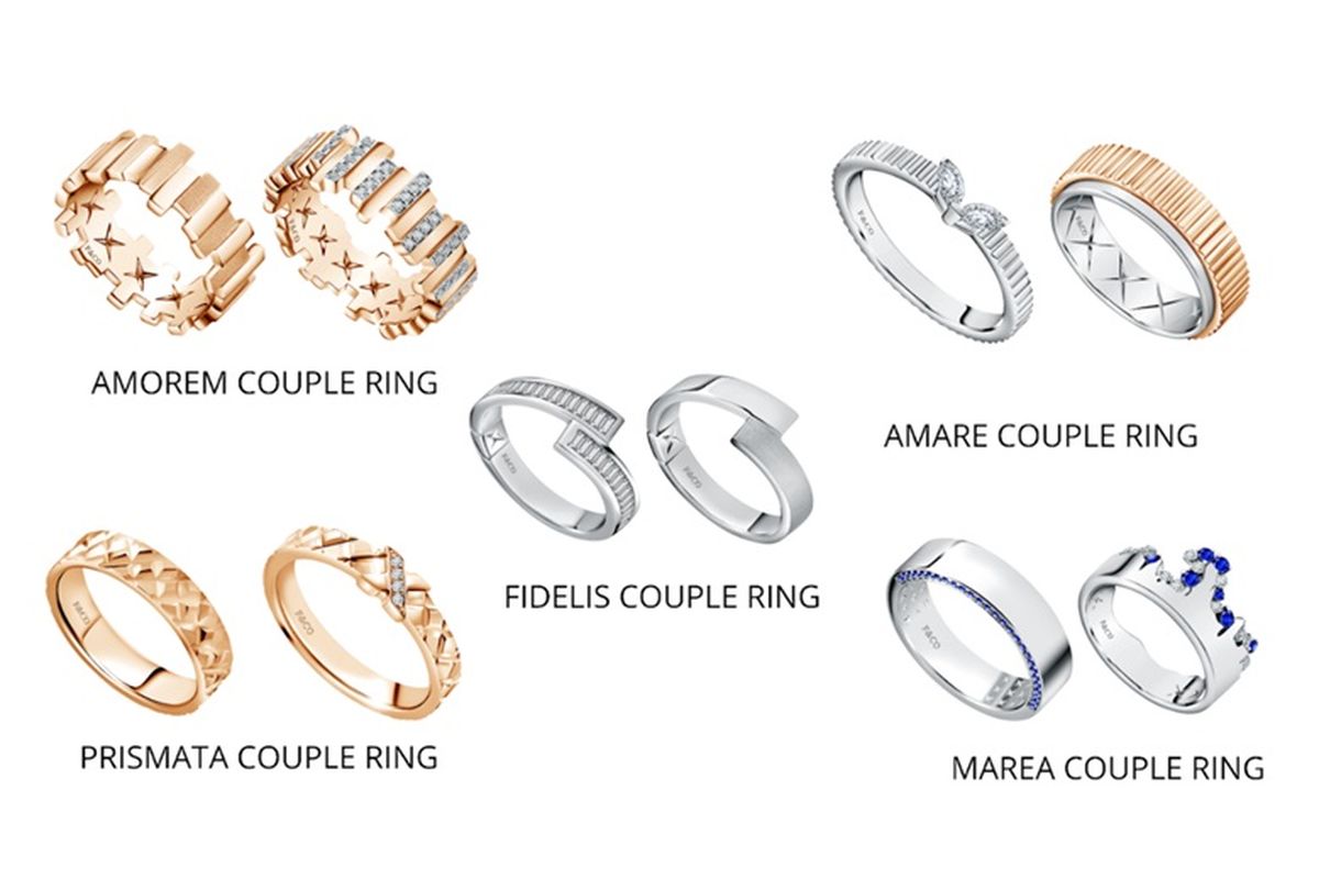 Couple Rings Love Poetry dari Frank & co. 