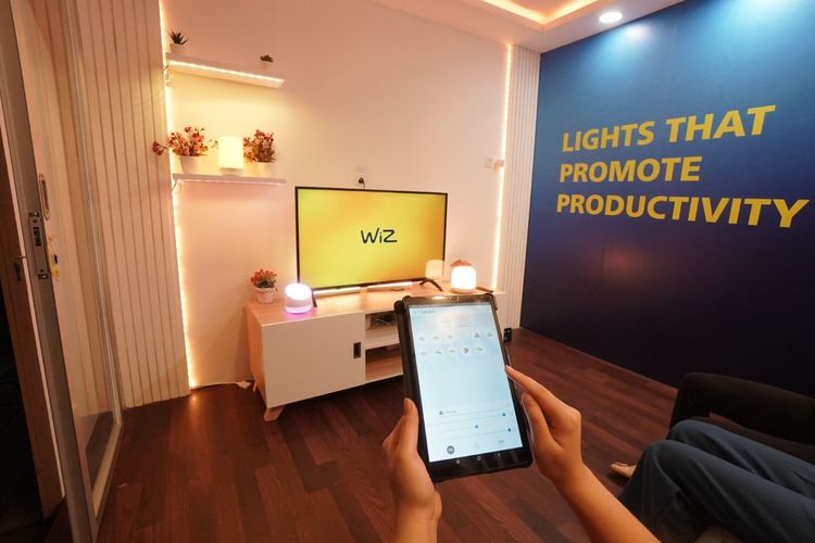 Tampilan pameran Philips smart LED ?House of Smartizen? yang digelar di AEON Mall Sentul hingga Minggu, 16 April 2023
