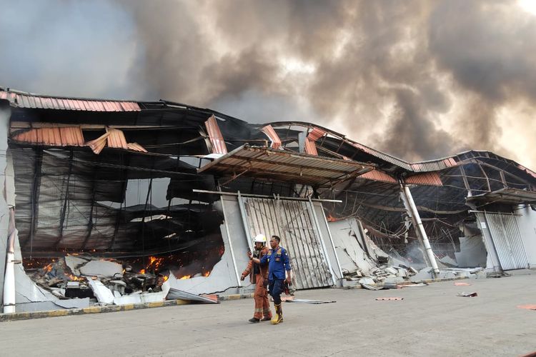 9 Gudang di Jatiuwung Tangerang Terbakar, Diduga akibat Korsleting