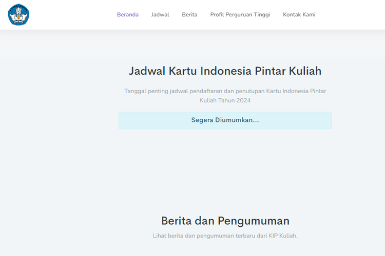 Situs Sering Eror, Kapan Pendaftaran KIP Kuliah 2024 Dibuka?