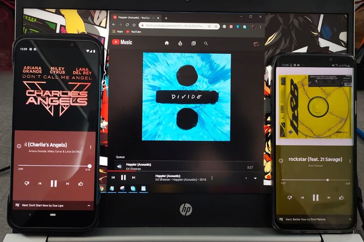 YouTube Music dimainkan di tiga perangkat sekaligus dalam satu akun Google