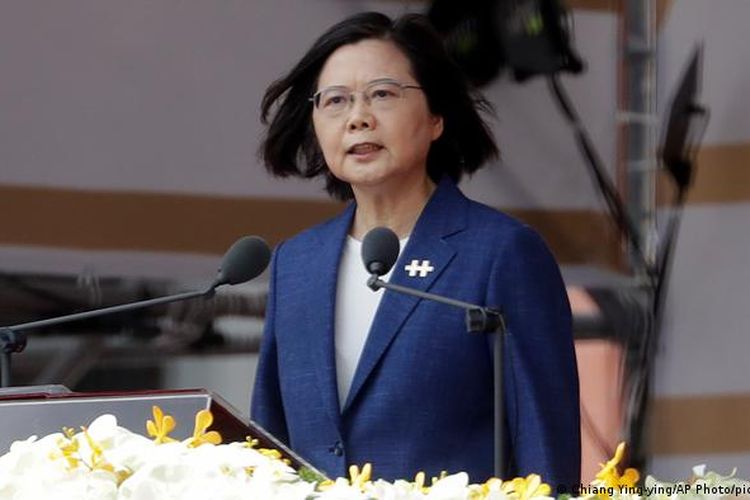 Presiden Taiwan Tsai Ing-wen resmi menjabat pada tahun 2016.