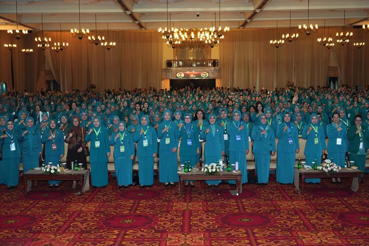 Rapat Koordinasi Nasional (Rakornas) untuk mempersiapkan Rapat Kerja Nasional (Rakernas) X TP PKK tahun 2025 di Balai Sudirman Jakarta, Selasa (19/11/2024).
