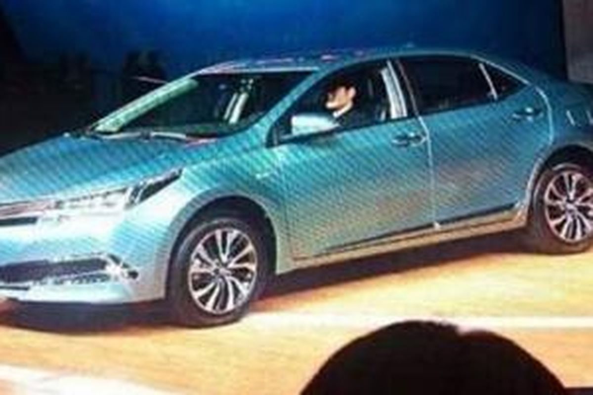 Toyota Corolla Hibrida muncul di salah satu acara di China. 