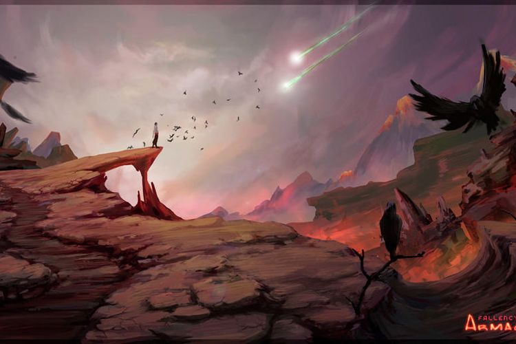 Ilustrasi hari kiamat.