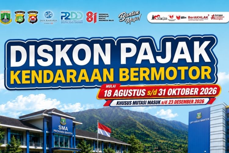 Pemutihan Denda Pajak Kendaraan Digelar di Tangerang Raya Mulai 18 Agustus 2026