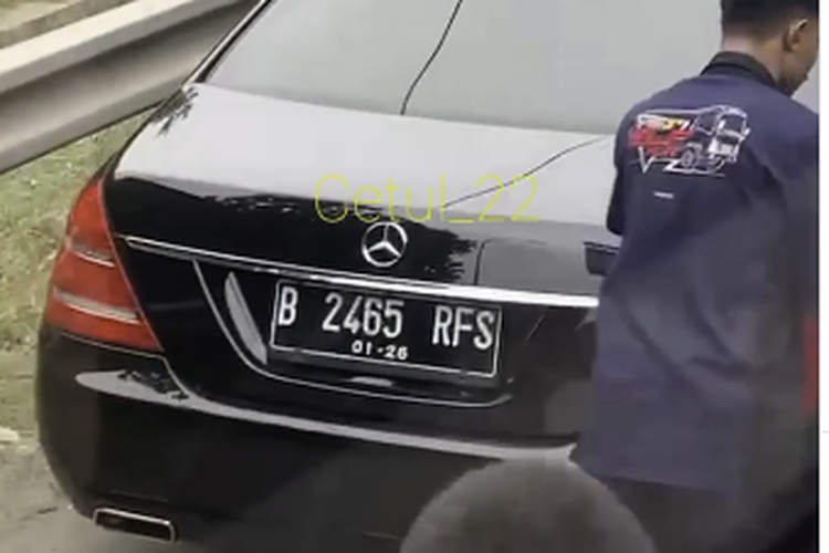 Video viral arogansi pengendara mobil berpelat nomor RFS