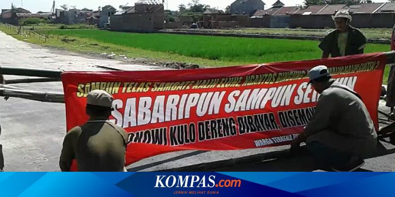 Lahan Belum Dibayar Warga Boyolali  Blokade Pintu  Tol  Solo 