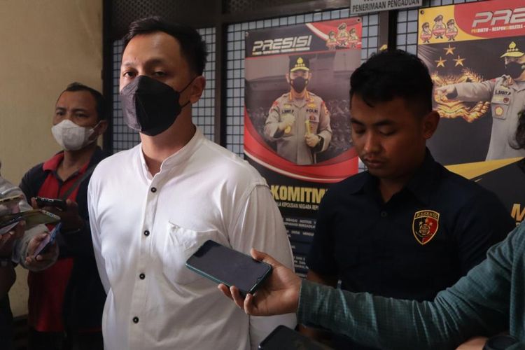 Kasat Reskrim Polres Tarakan Kaltara Iptu Muhammad Aldi saat memberikan keterangan pers 