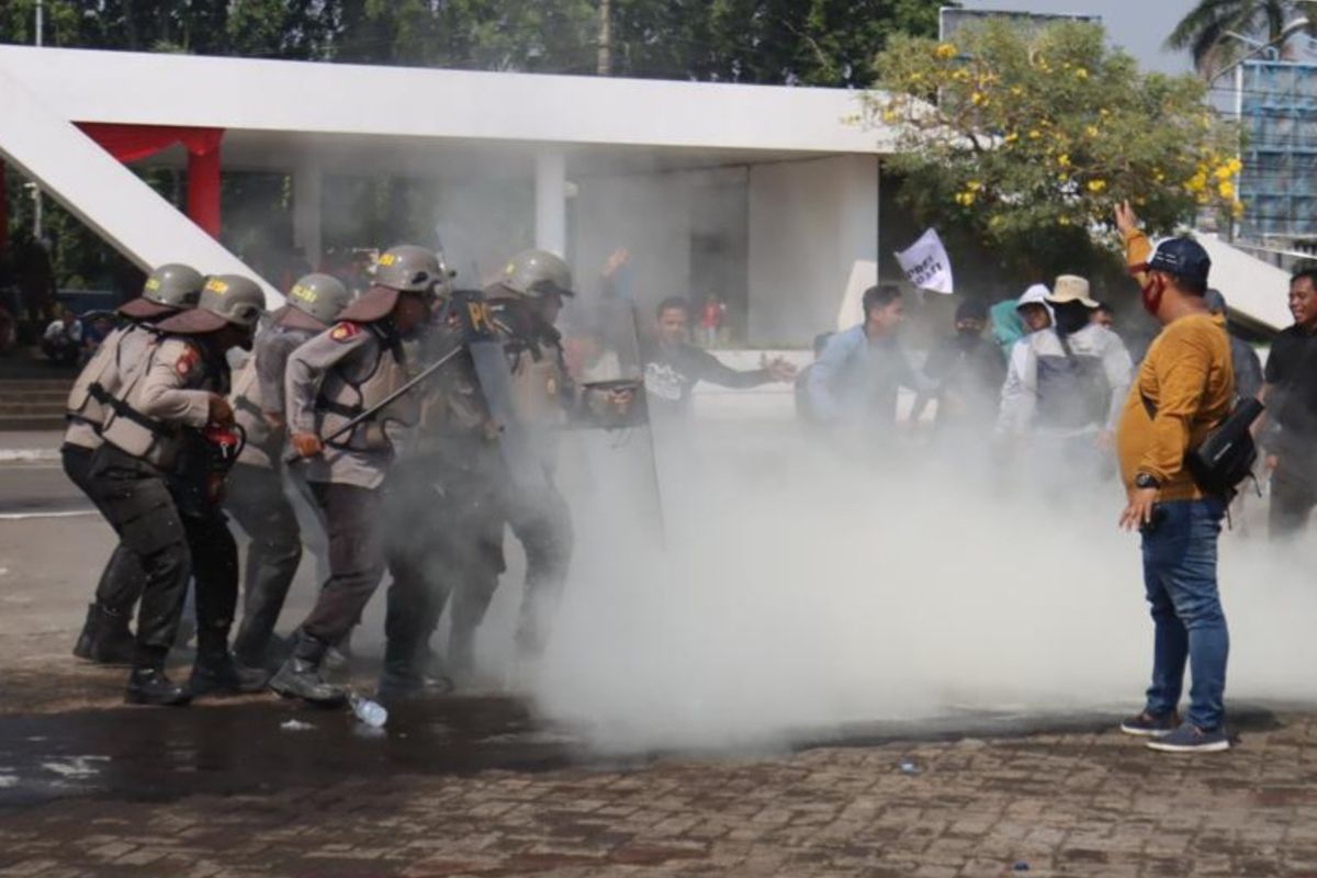 Simulasi pengaman Pemilu 2024. Dok. Polres Karawang