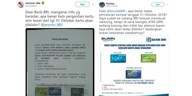 Warganet Ramai Tanyakan Pemblokiran Kartu Atm Non Chip Ini Kata Bri Halaman All Kompas Com