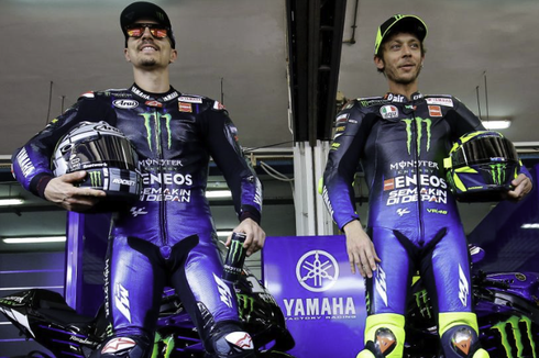 Hasil Tes 2 MotoGP Spanyol 2020, Maverick Vinales Melesat, Valentino Rossi Terlempar dari 10 Besar