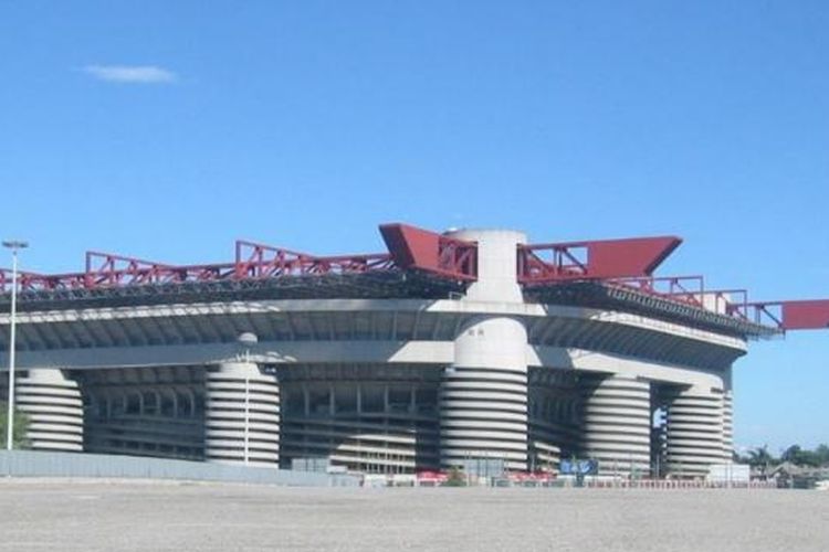 Stadion Giuseppe Meazza/San Siro yang menjadi markas Inter Milan dan AC Milan.