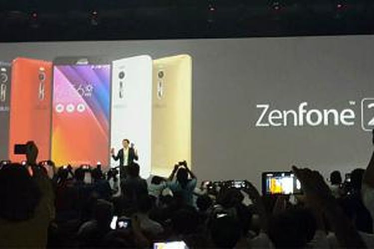 Asus resmi meluncurkan smartphone Android Zenfone 2 di Indonesia pada sebuah acara peluncuran di Jakarta, Selasa (21/4/2015).