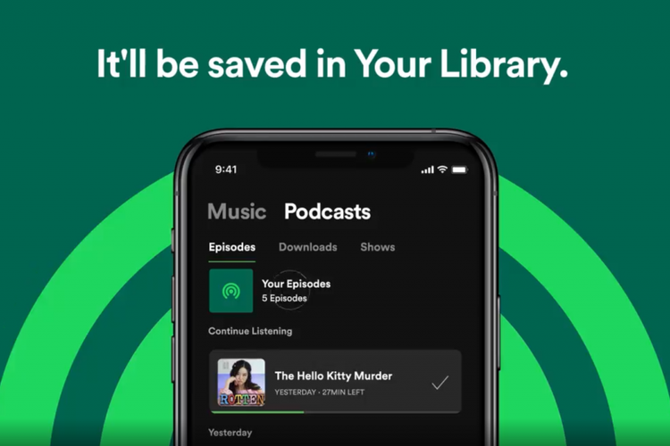 Fitur Your Episode di aplikasi Spotify