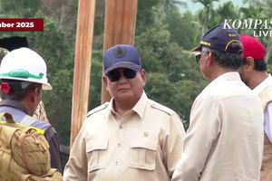 Prabowo Tinjau Jembatan Bailey di Bireuen, Target Selesai Sepekan