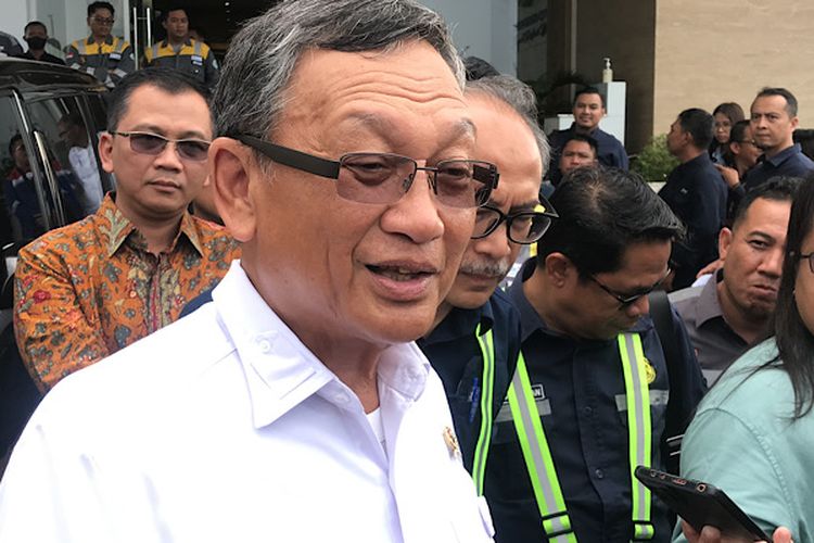 Menteri ESDM ArifinTasrif saat berada di KIT Batang Jawa Tengah.