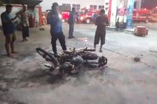 Sepeda Motor Terbakar di SPBU Makassar, Diduga karena Gunakan Tangki 