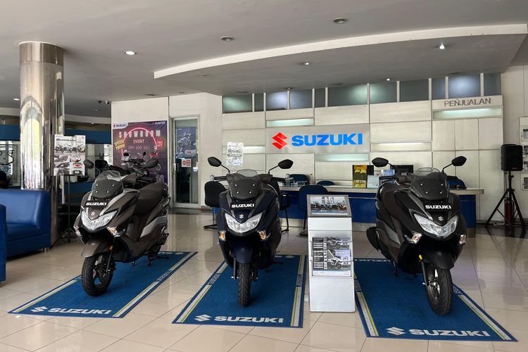 Ilustrasi diler motor Suzuki