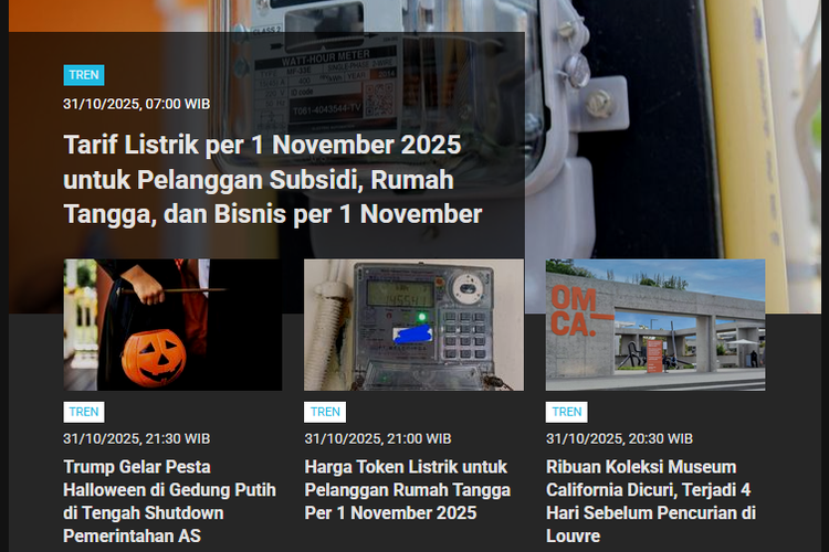 populer Tren Jumat (31/10/2025)