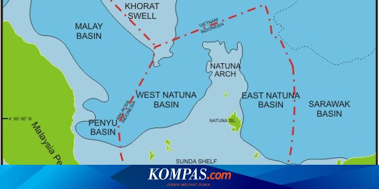 Jadi Polemik Antara Indonesia Dengan China Di Mana Letak Laut Natuna Halaman All Kompas Com