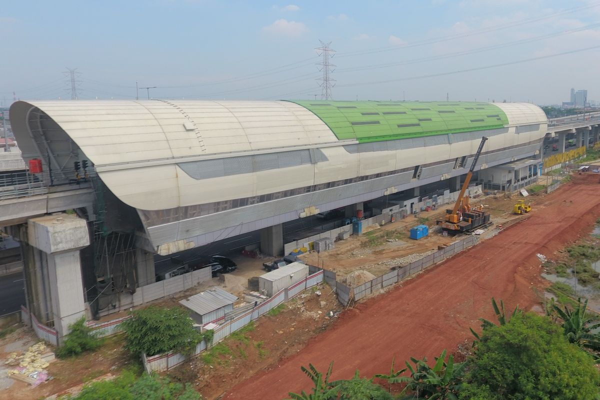 Stasiun LRT Jatimulya, Bekasi.