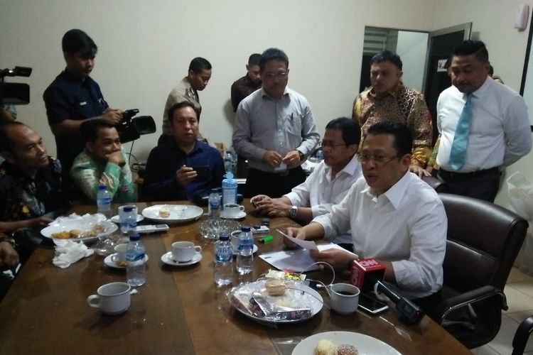 Ketua DPR Bambang Soesatyo bertemu AJI, IJTI, PWI, LBH PERS dan Dewan Pers, Selasa (24/9/2019).