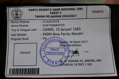 Dapat Gelar Doktor HC, Alasan Menteri Susi Batal Ikut UNBK Paket C