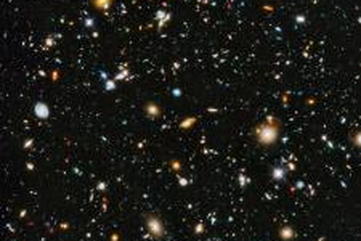 Citra alam semesta paling berwarna, diambil dengan teleskop Hubble.