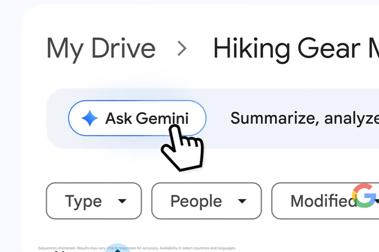 Fitur Gemini di Google Drive.