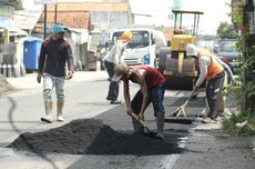 Sambut Pemudik, Perbaikan 8 Ruas Jalan Protokol di Kota Tegal Dikebut