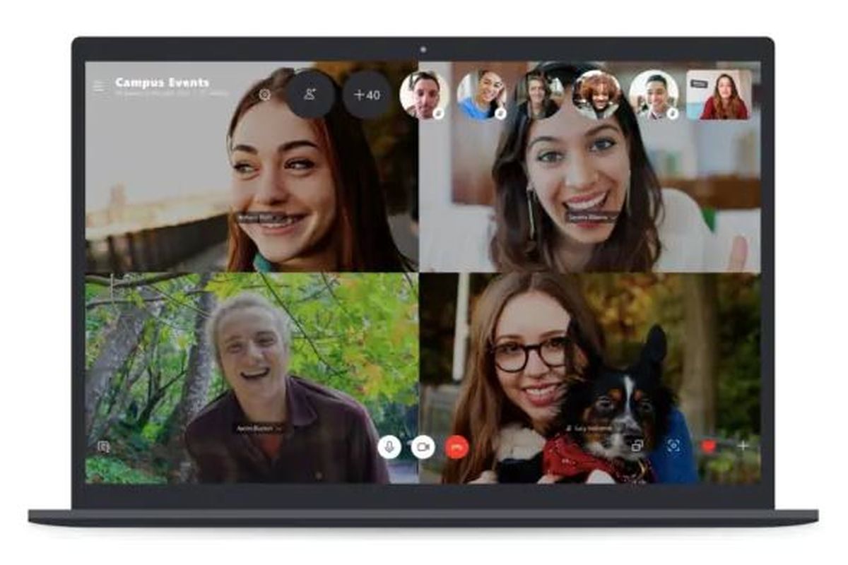 Ilustrasi Skype Video Call