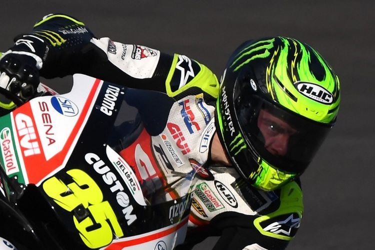 Cal Crutchlow saat latihan bebas GP Spanyol di Sirkuit Jerez, 3 Mei 2019. 