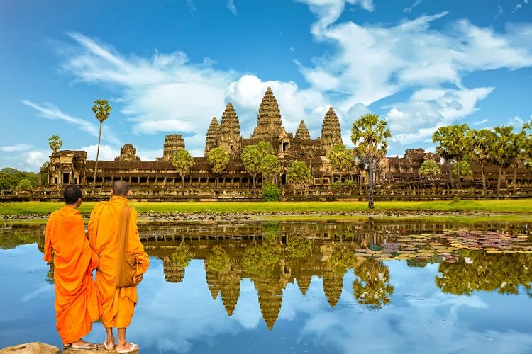 Ilustrasi Kamboja - Angkor Wat.