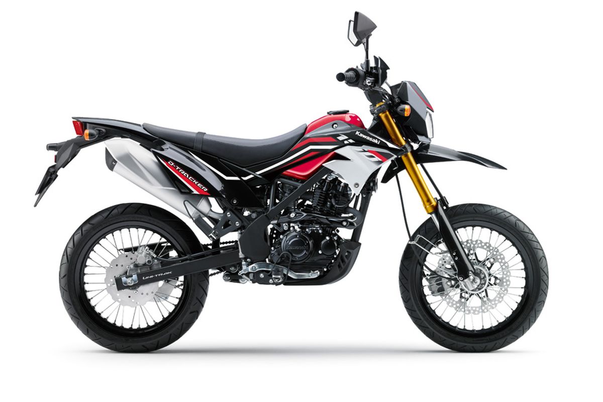 Kawasaki D-Tracker SE warna dan grafis baru.